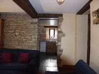 View into the kitchen at the Forge Holiday Cottage 