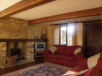 Lounge in the HorseBarn Holiday Cottage 
